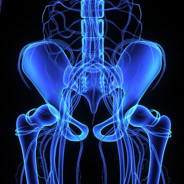 Pelvic girdle pain treatment illustration
