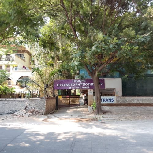 FlexifyMe physiotherapy center building — Koregaon Park