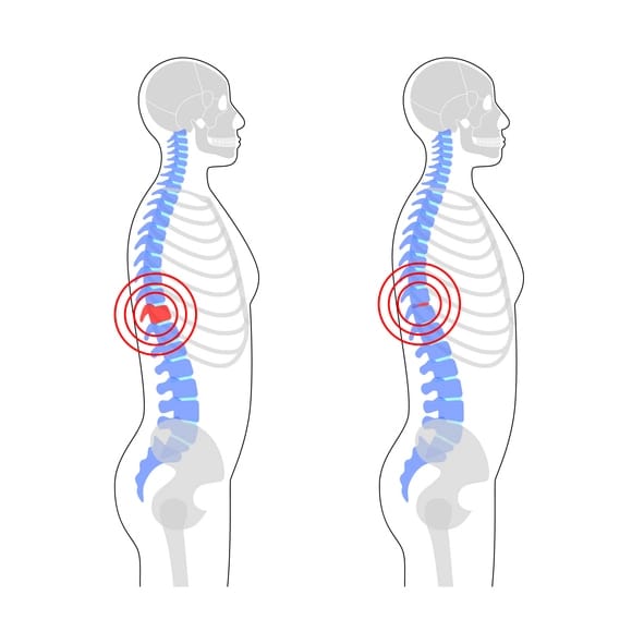 Ankylosing spondylitis spinal treatment illustration