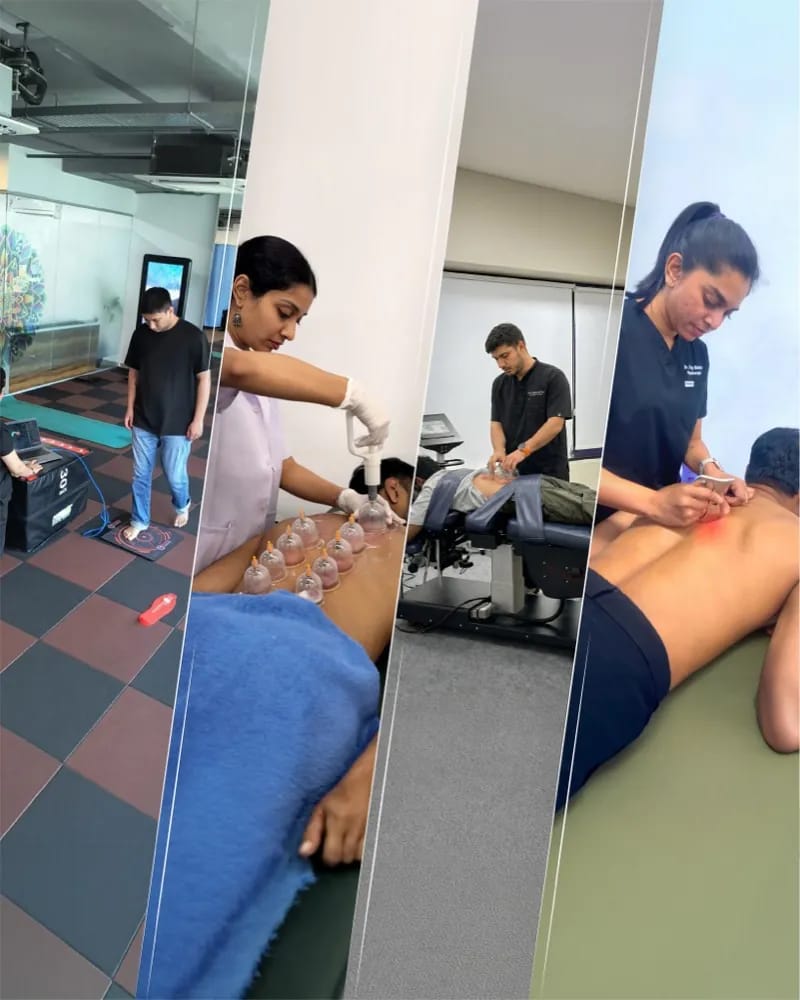 Advanced therapies including assessment, cupping, manual therapy and instrument-assisted treatment