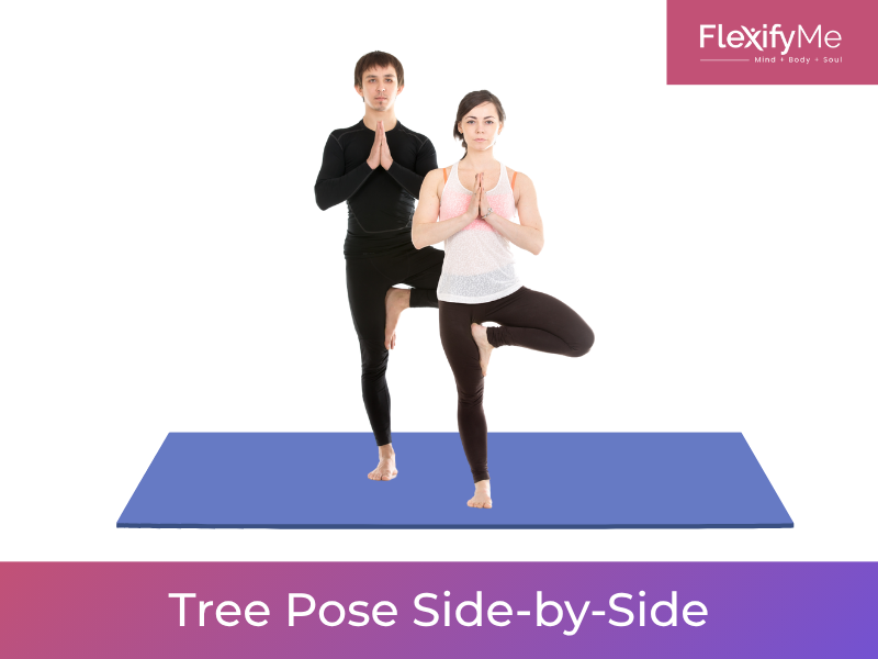 Tree Pose Side-by-Side