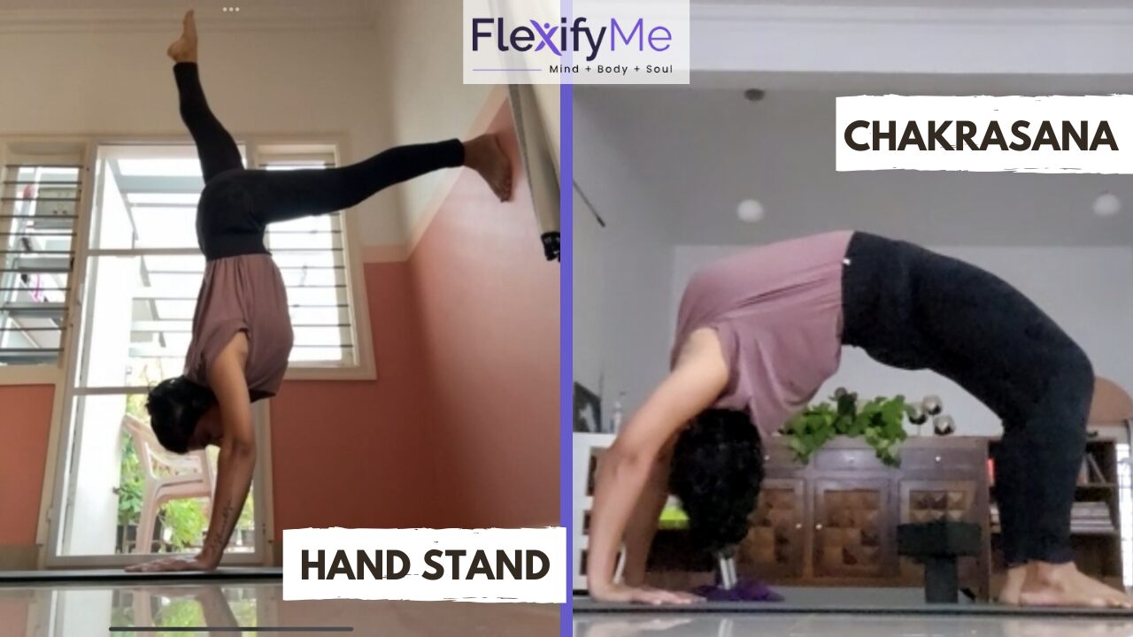 Handstand and Chakrasana 1