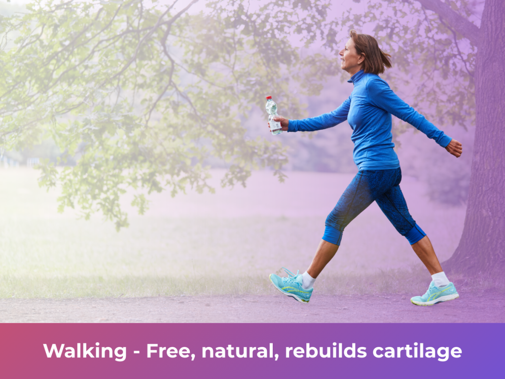 Walking - Free, natural, rebuilds cartilage