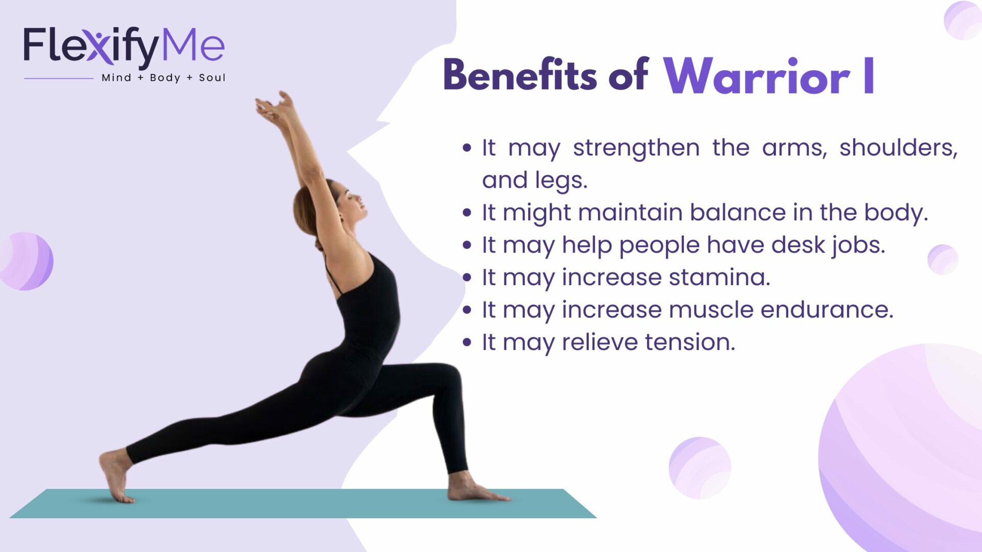 Warrior I Yoga at Home for weight loss
