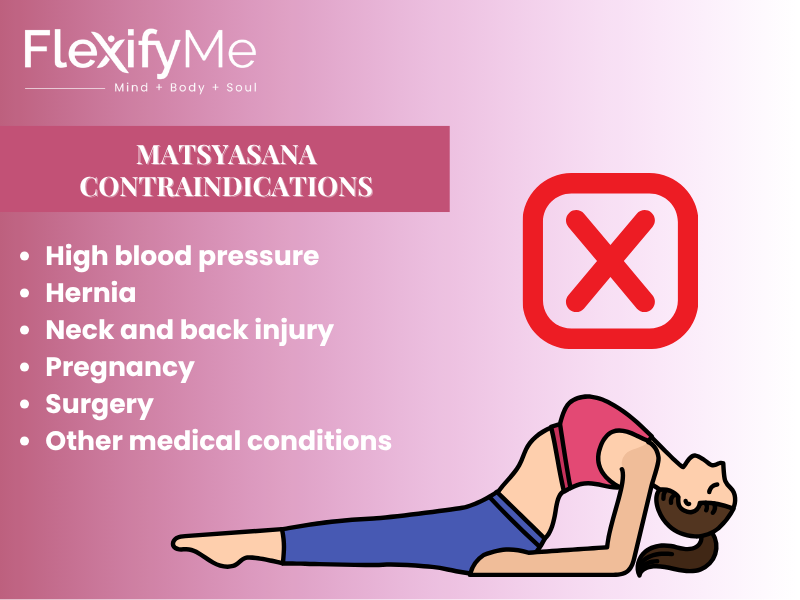 Matsyasana Contraindications