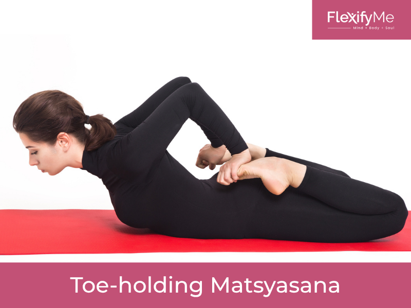 Toe-holding Matsyasana