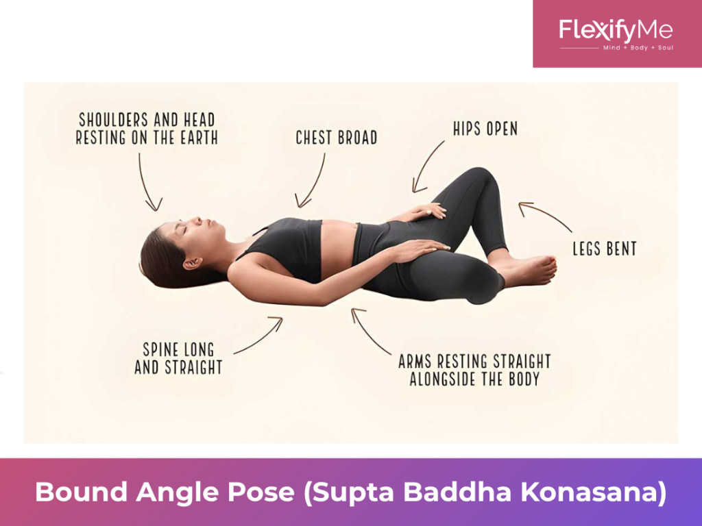 Bound Angle Pose (Supta Baddha Konasana)